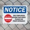 Signmission Only Employees Beyond This Point! OSHA Notice Sign, Plastic, 14in W x 10in L, 2PK OS-2PACK-NS-P-1014-L-16995 - alternate 6